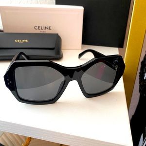 Authentic Celine Octagonal Sunglasses - Black